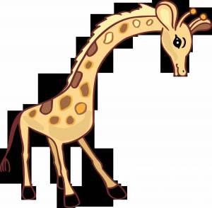 Раскраска жираф для детей #4 #3642