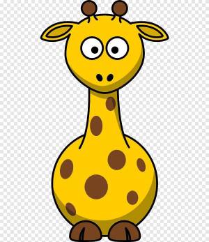 Раскраска жираф для детей #7 #3645