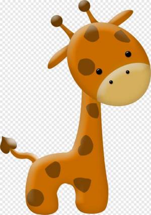 Раскраска жираф для детей #17 #3655