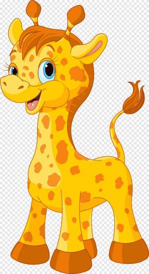 Раскраска жираф для детей #18 #3656