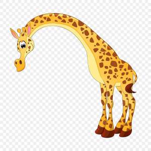 Раскраска жираф для детей #20 #3658