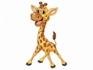 Раскраска жираф для детей #24 #3662