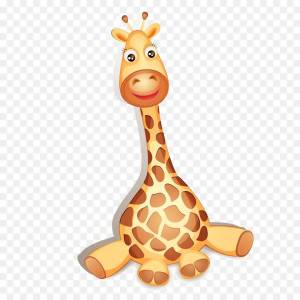 Раскраска жираф для детей #27 #3665