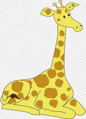 Раскраска жираф для детей #31 #3669