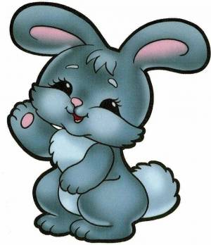 Раскраска заяц для детей #14 #3812