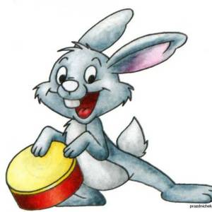 Раскраска заяц для детей #23 #3821