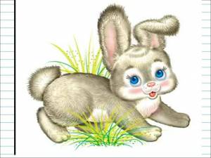Раскраска заяц для детей #34 #3832