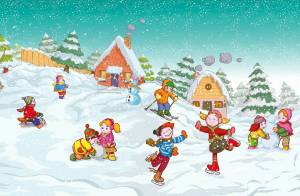 Раскраска зима для детей #2 #3865