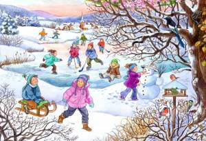 Раскраска зима для детей #3 #3866