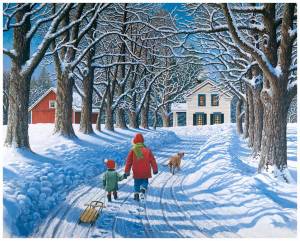 Раскраска зима для детей #6 #3869