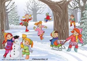 Раскраска зима для детей #7 #3870