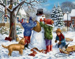 Раскраска зима для детей #31 #3894