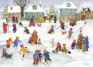 Раскраска зима для детей #32 #3895