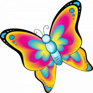 Раскраска бабочка для детей #10 #592