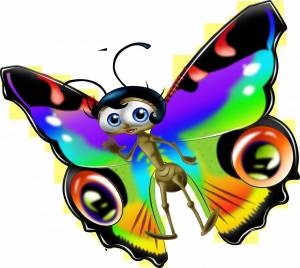 Раскраска бабочка для детей #15 #597