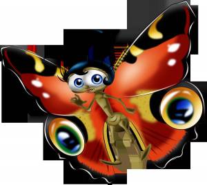 Раскраска бабочка для детей #16 #598