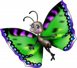 Раскраска бабочка для детей #18 #600