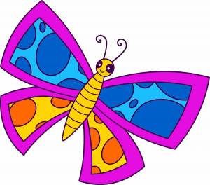Раскраска бабочка для детей #19 #601