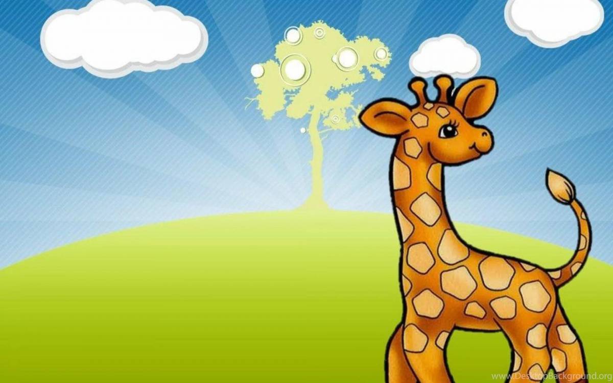 Жираф для детей #11