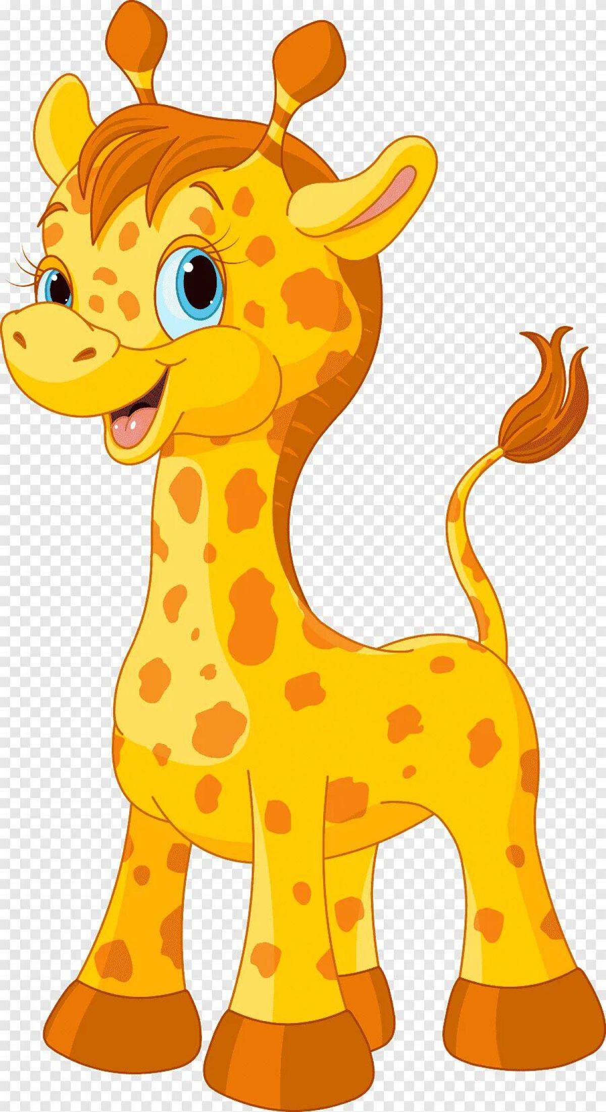 Жираф мультяшный