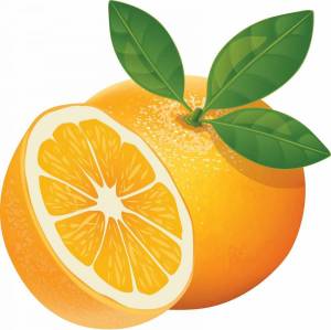 Раскраска апельсин для детей #2 #37759