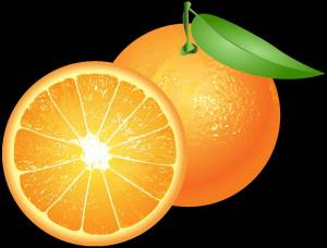 Раскраска апельсин для детей #5 #37762