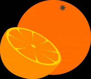 Раскраска апельсин для детей #13 #37770