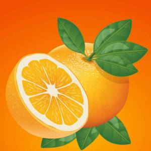 Раскраска апельсин для детей #15 #37772