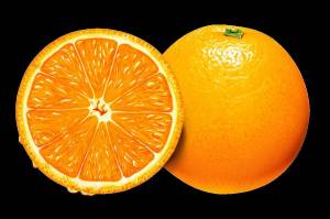 Раскраска апельсин для детей #25 #37782