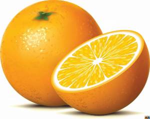 Раскраска апельсин для детей #27 #37784