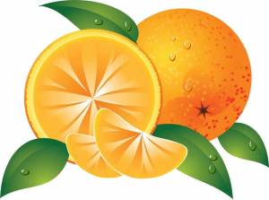 Раскраска апельсин для детей #34 #37791