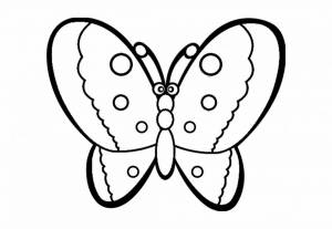 Раскраска бабочка для детей 3 4 лет #2 #38241