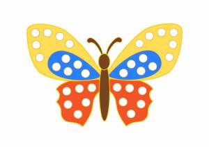 Раскраска бабочка для детей 4 5 лет #11 #38279