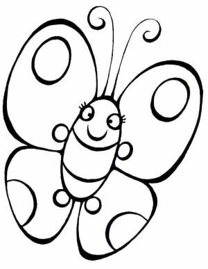 Раскраска бабочка для детей 4 5 лет #17 #38285