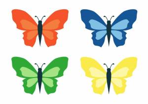 Раскраска бабочка для детей 4 5 лет #18 #38286