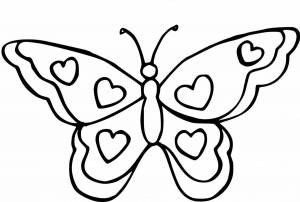 Раскраска бабочка для детей 4 5 лет #27 #38295