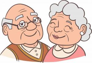 Раскраска бабушка и дедушка #32 #38374