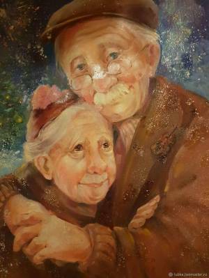 Раскраска бабушка и дедушка #36 #38378