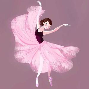 Раскраска балерина для девочек #17 #38524
