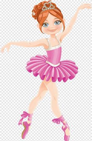 Раскраска балерина для детей #2 #38545