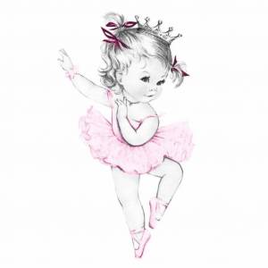 Раскраска балерина для детей #5 #38548