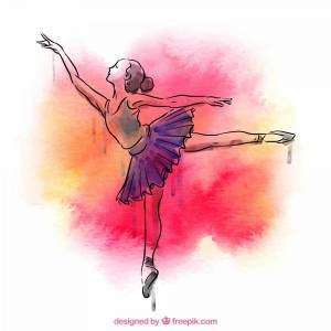 Раскраска балерина для детей #20 #38563