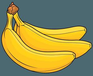 Раскраска банан для детей #1 #38606