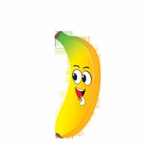 Раскраска банан для детей #15 #38620