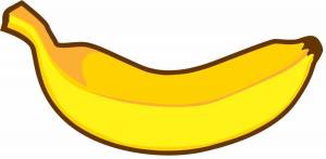 Раскраска банан для детей #20 #38625