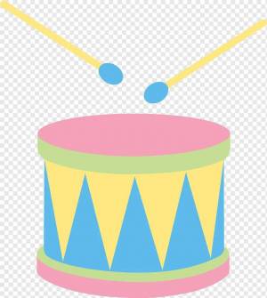 Раскраска барабан для детей #3 #38807