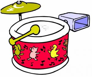 Раскраска барабан для детей #11 #38815