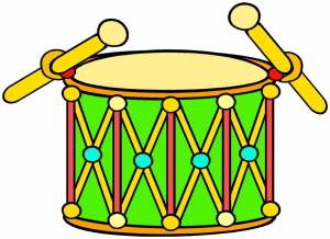 Раскраска барабан для детей #34 #38838