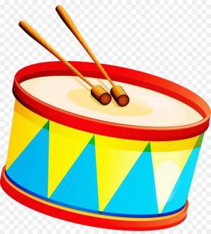 Раскраска барабан для детей #36 #38840