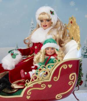 Раскраска барби новогодняя #11 #39131